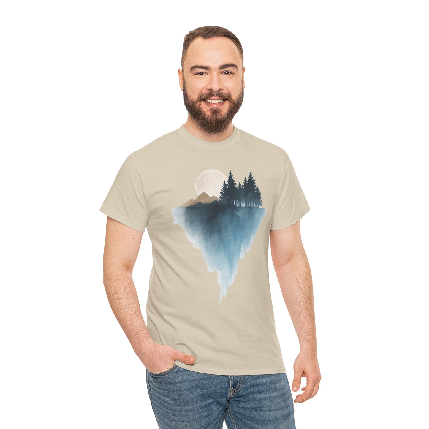 Scenic Nature Unisex Cotton Tee - Adventure Awaits