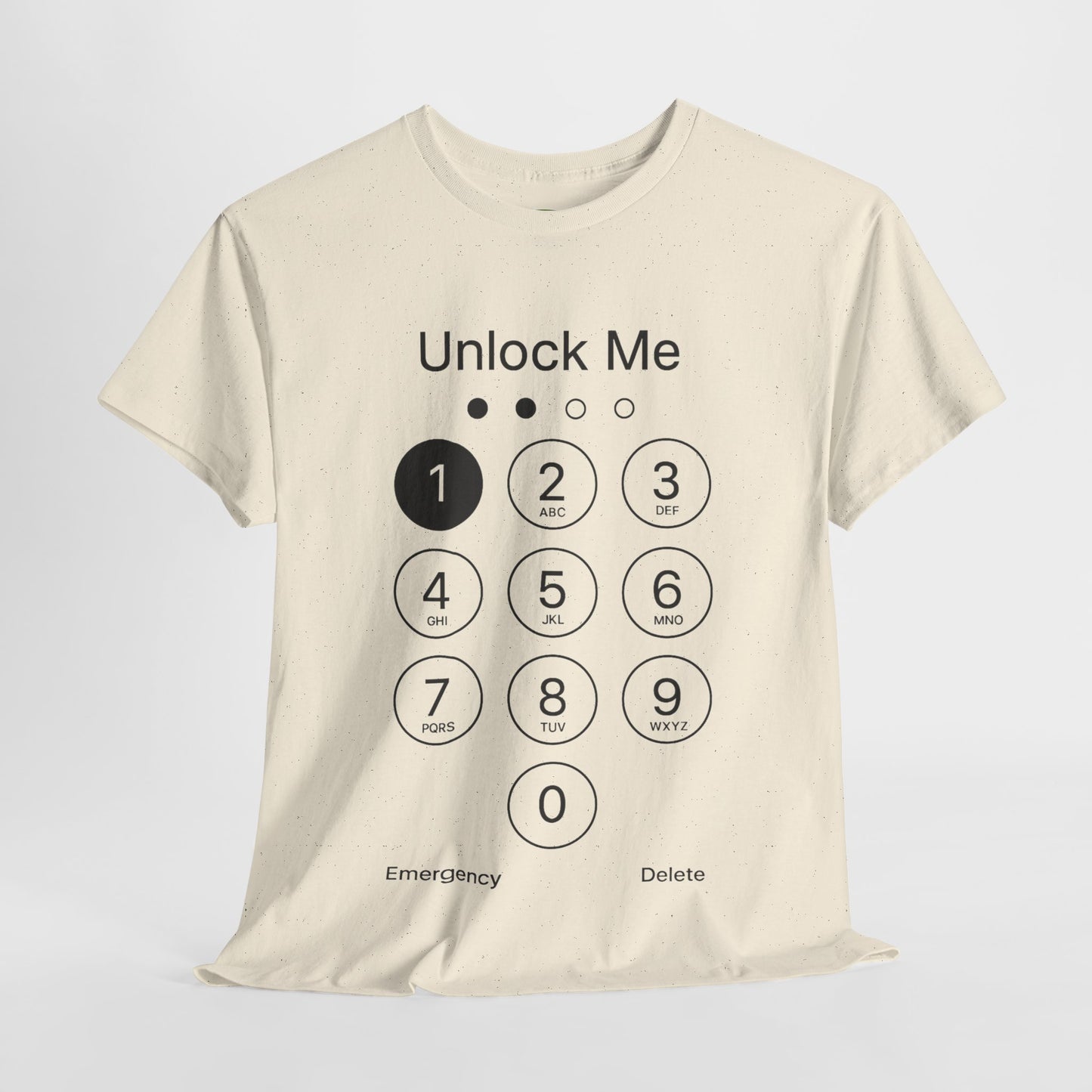 Unlock Me Graphic Tee, Funny T-Shirt for Tech Lovers, Casual Wear, Gift for Birthdays, Tech-themed Apparel, Unisex Heavy Cotton Tee