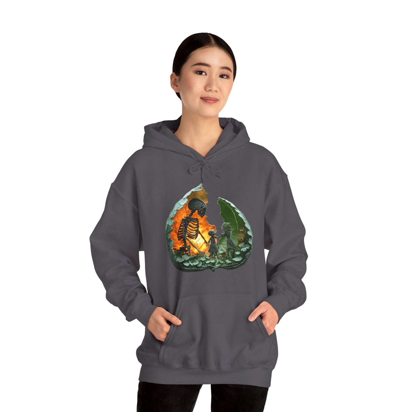 Unisex Heavy Blend™ Hooded Sweatshirt - Skeleton Design Hoodie