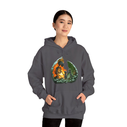 Unisex Heavy Blend™ Hooded Sweatshirt - Skeleton Design Hoodie