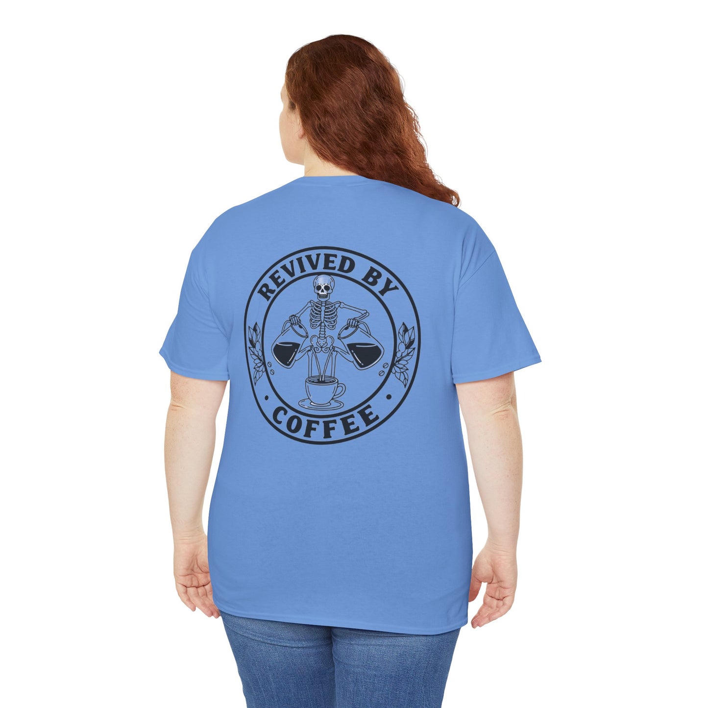 Revived by Coffee Unisex Heavy Cotton Tee - Perfect for Coffee Lovers