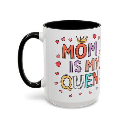 Queen Mom Accent Coffee Mug - Perfect Gift for Mother's Day - Birthday Gift