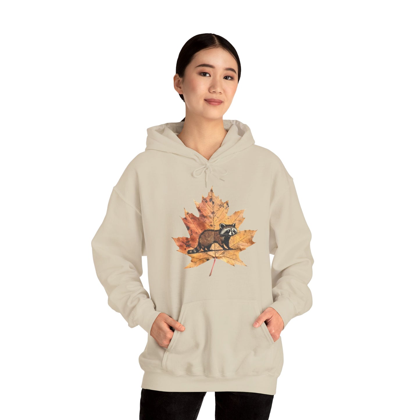 Raccoon Design Hoodie - Unisex Heavy Blend™ Hooded Sweatshirt