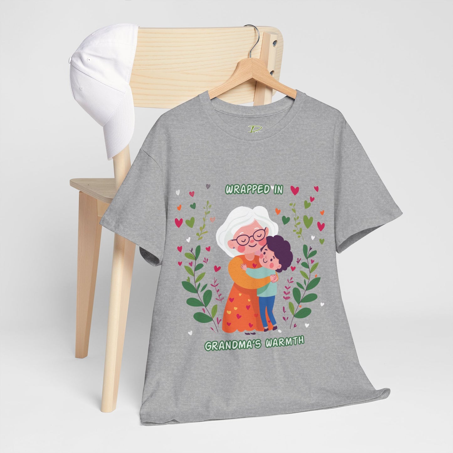 Grandma's Love Heavy Cotton Tee - Heartfelt Family Connection T-Shirt