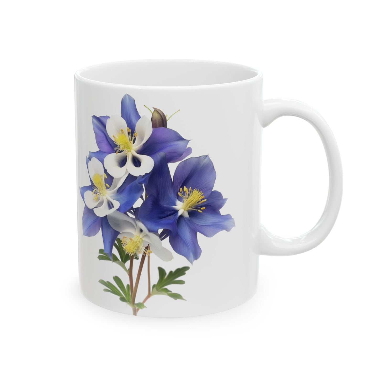 Aquilegias Ceramic Mug, (11oz, 15oz)
