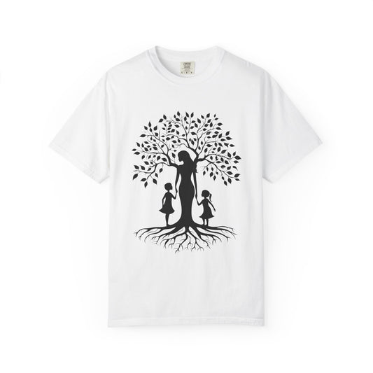 Nature-Inspired T-Shirt with Mom and Kids Design - Mother's day Gift - Birthday Gift