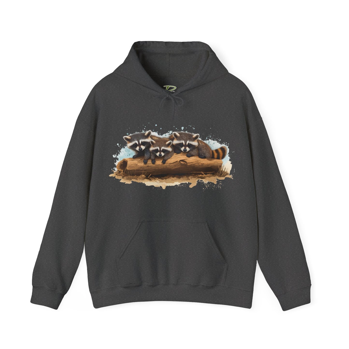 Cozy Raccoon Hooded Sweatshirt - Unisex Heavy Blend™- Raccoon in hoodie - Raccoon Hoodie with ears