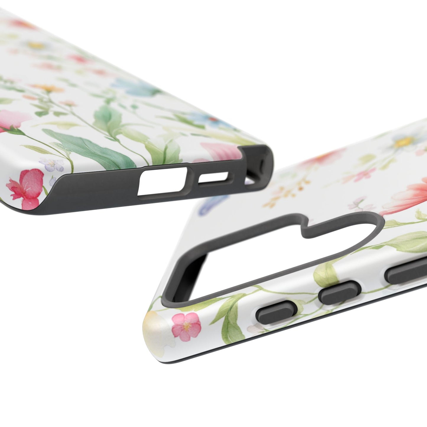 Watercolor Wildflower & Butterfly Phone Case - iPhone, Samsung, and Google case