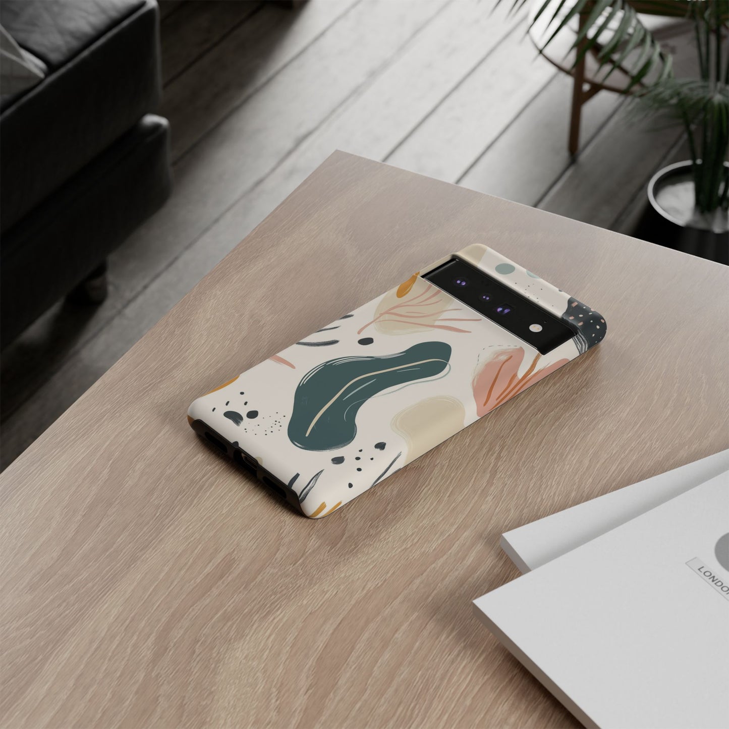Phone Case with Abstract Art design - iPhone, Samsung, and Google case