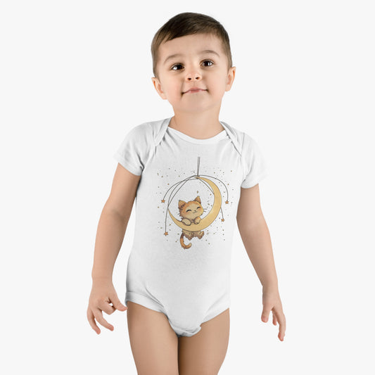 Onesie® Organic Baby Bodysuit - Organic Cotton Cat Bodysuit, Infant Onesie, Cute Baby Gift, Baby Shower Present, Soft Cotton Bodysuit