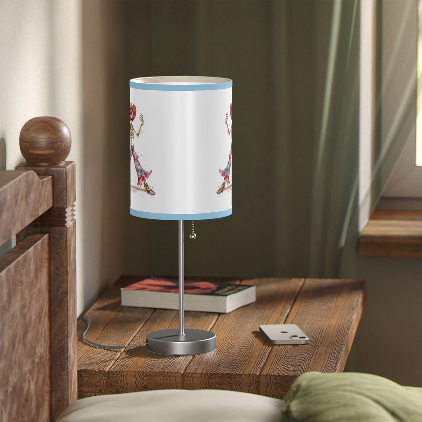 Lamp on a Stand, US|CA plug - Watercolor Skeleton Lamp - Table Lamps