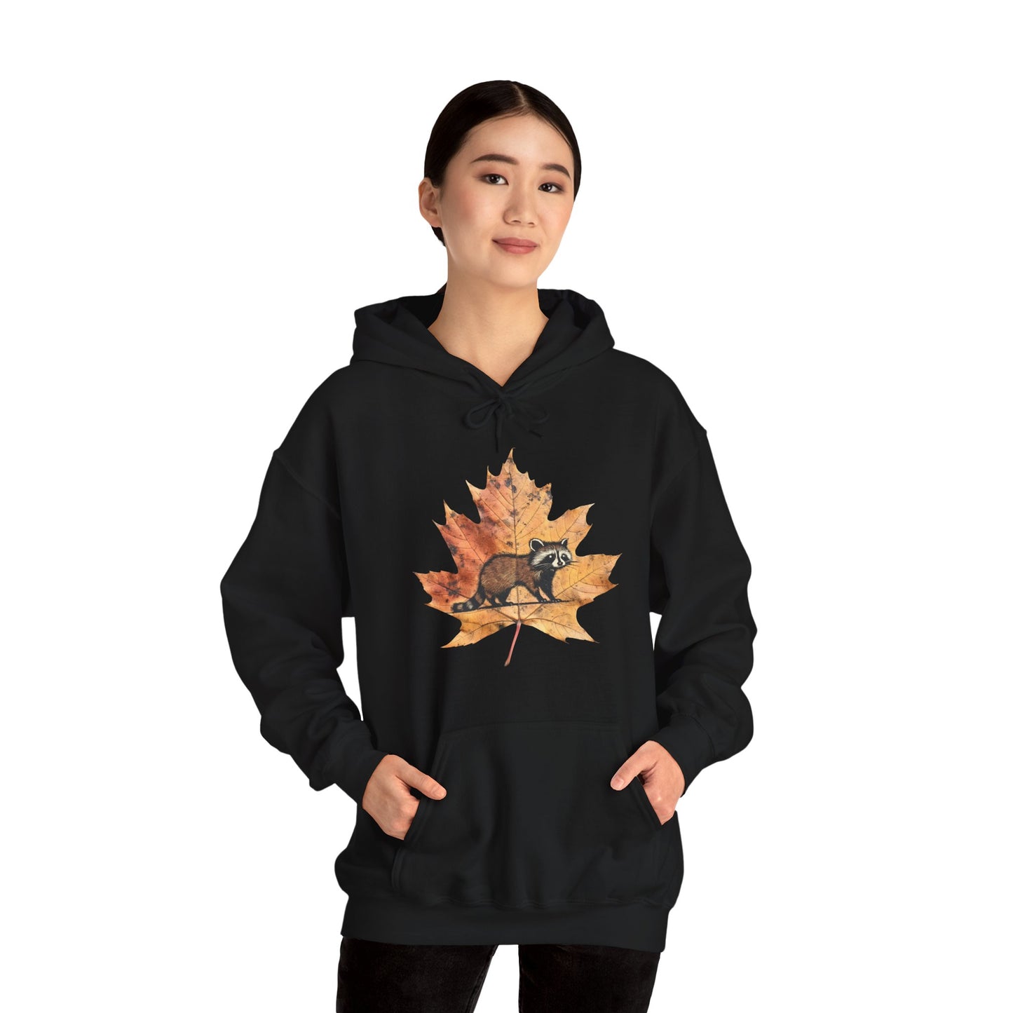 Raccoon Design Hoodie - Unisex Heavy Blend™ Hooded Sweatshirt