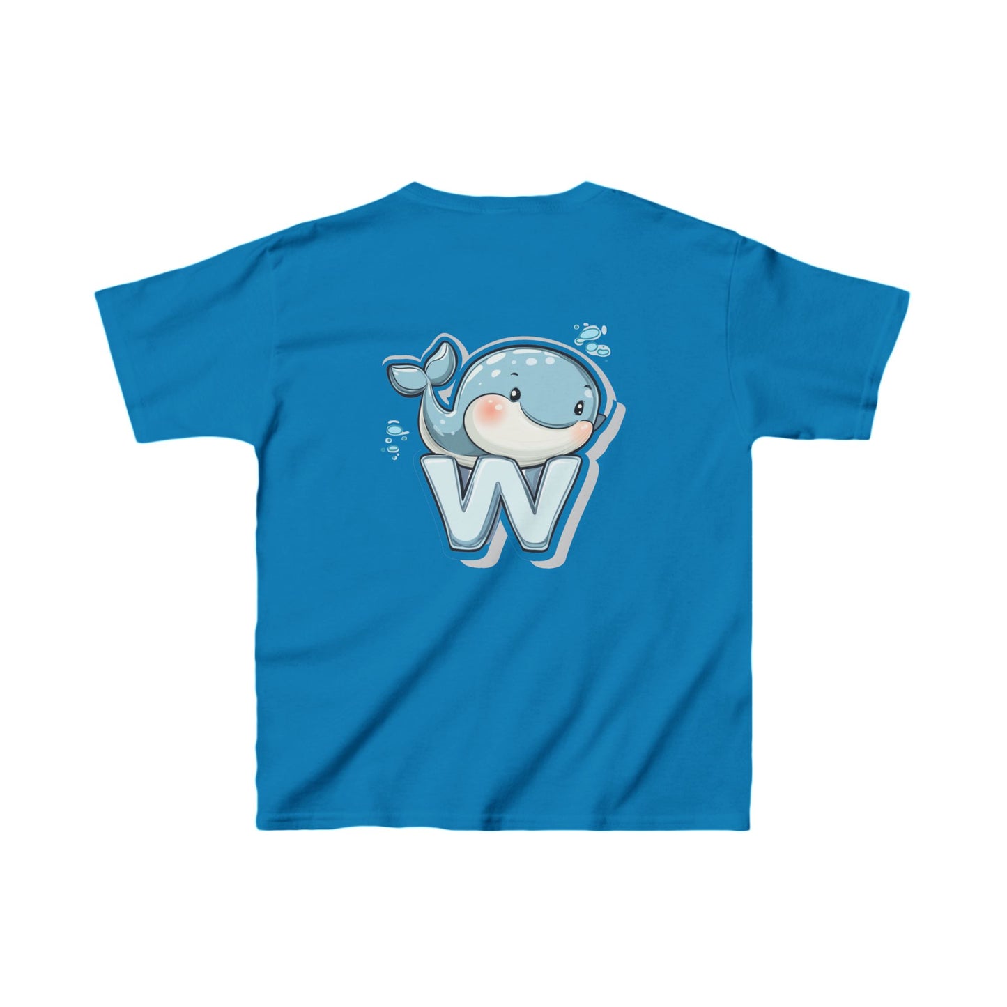 Youth Heavy Cotton™ Tee - Unisex Cute Cartoon Whale Design T-Shirt