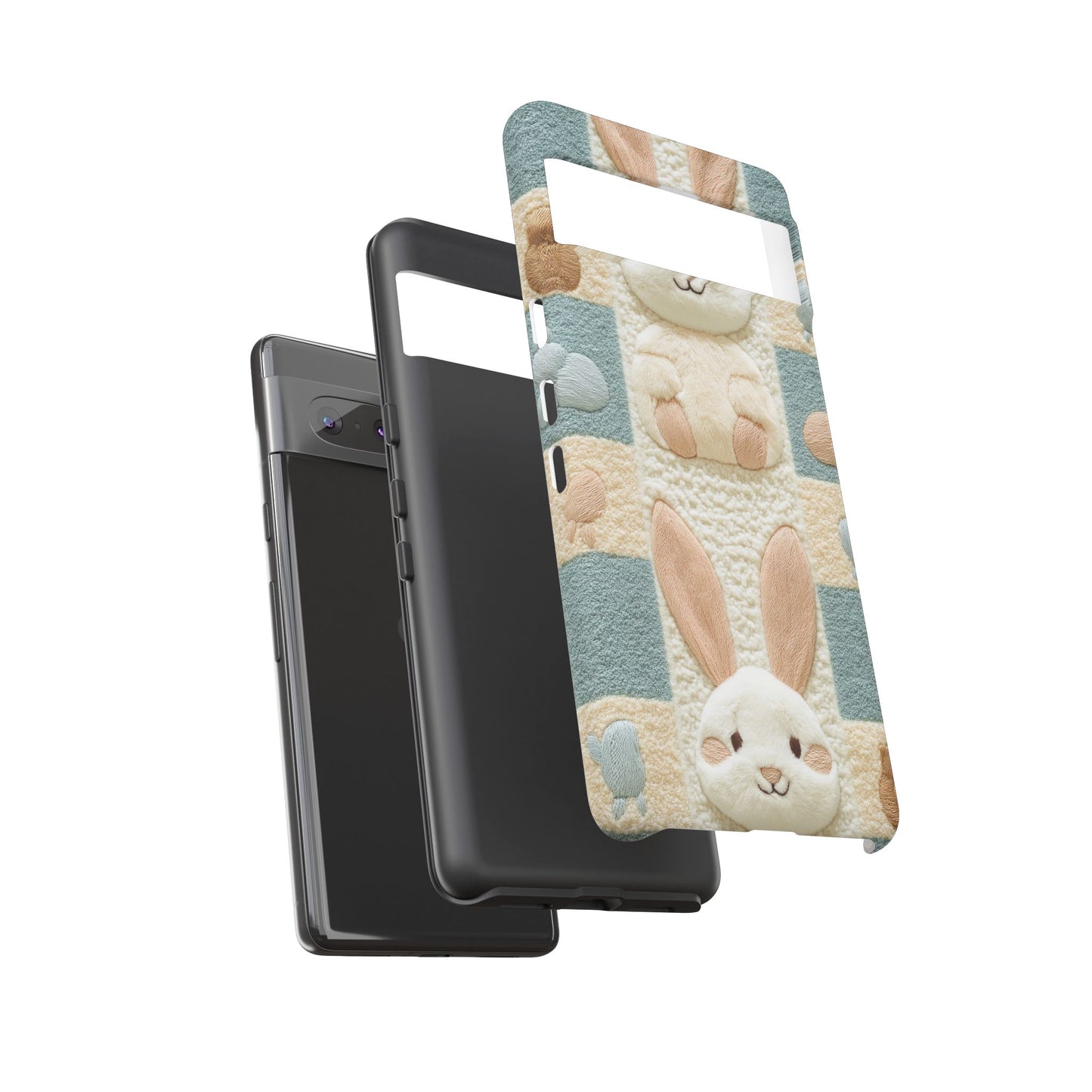 Adorable Rabbits Phone Case – Cute & Durable Protection - iPhone, Samsung, and Google case
