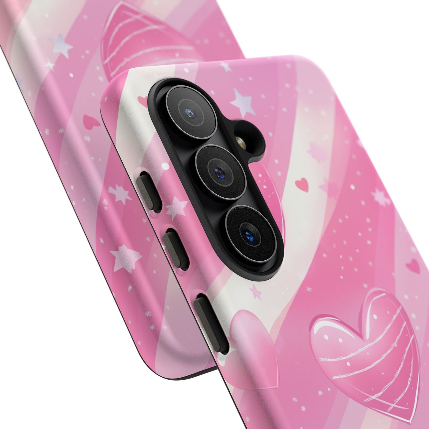 Pink Hearts Phone Case - iPhone, Samsung, and Google case