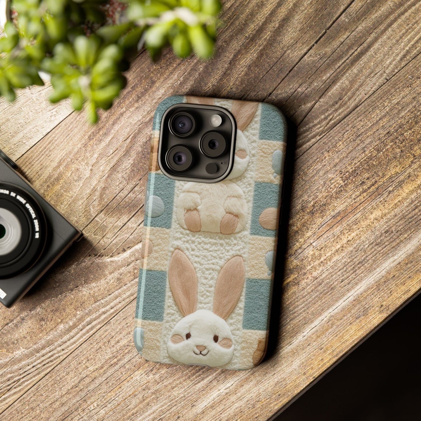 Adorable Rabbits Phone Case – Cute & Durable Protection - iPhone, Samsung, and Google case