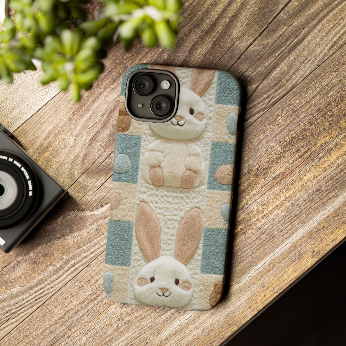 Adorable Rabbits Phone Case – Cute & Durable Protection - iPhone, Samsung, and Google case
