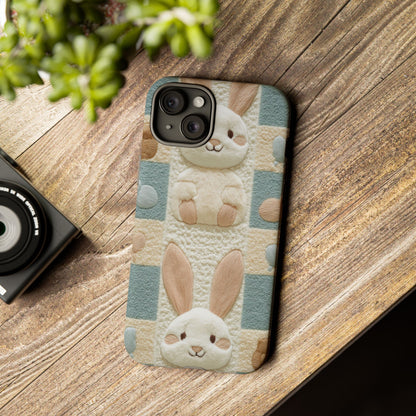 Adorable Rabbits Phone Case – Cute & Durable Protection - iPhone, Samsung, and Google case