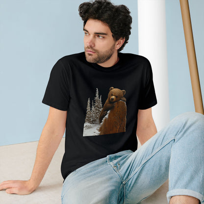 Cozy Bear Wilderness Tee - Perfect for Nature Lovers and Outdoorsy Adventures - Organic Staple T-shirt