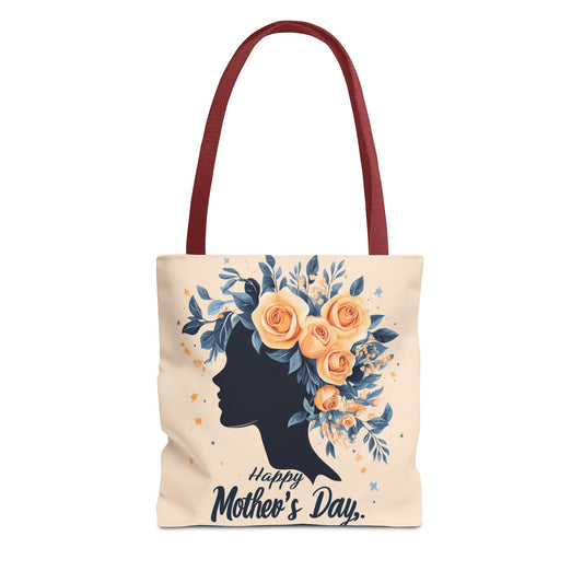 Happy Mother's Day Floral Tote Bag – Perfect Gift for Moms and Caregivers