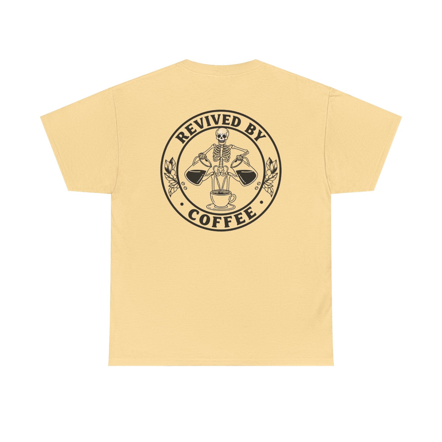 Revived by Coffee Unisex Heavy Cotton Tee - Perfect for Coffee Lovers