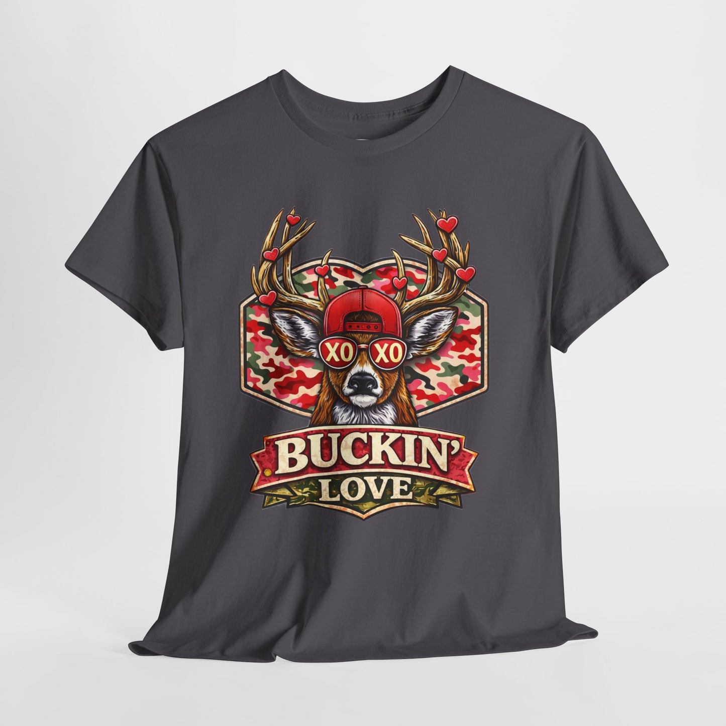 Camo Deer Valentine Shirt, XO XO Shirt