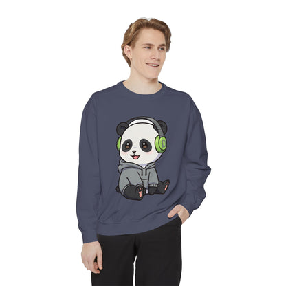 Cute Panda Graphic Sweatshirt - Cozy Unisex Wear for Animal Lovers