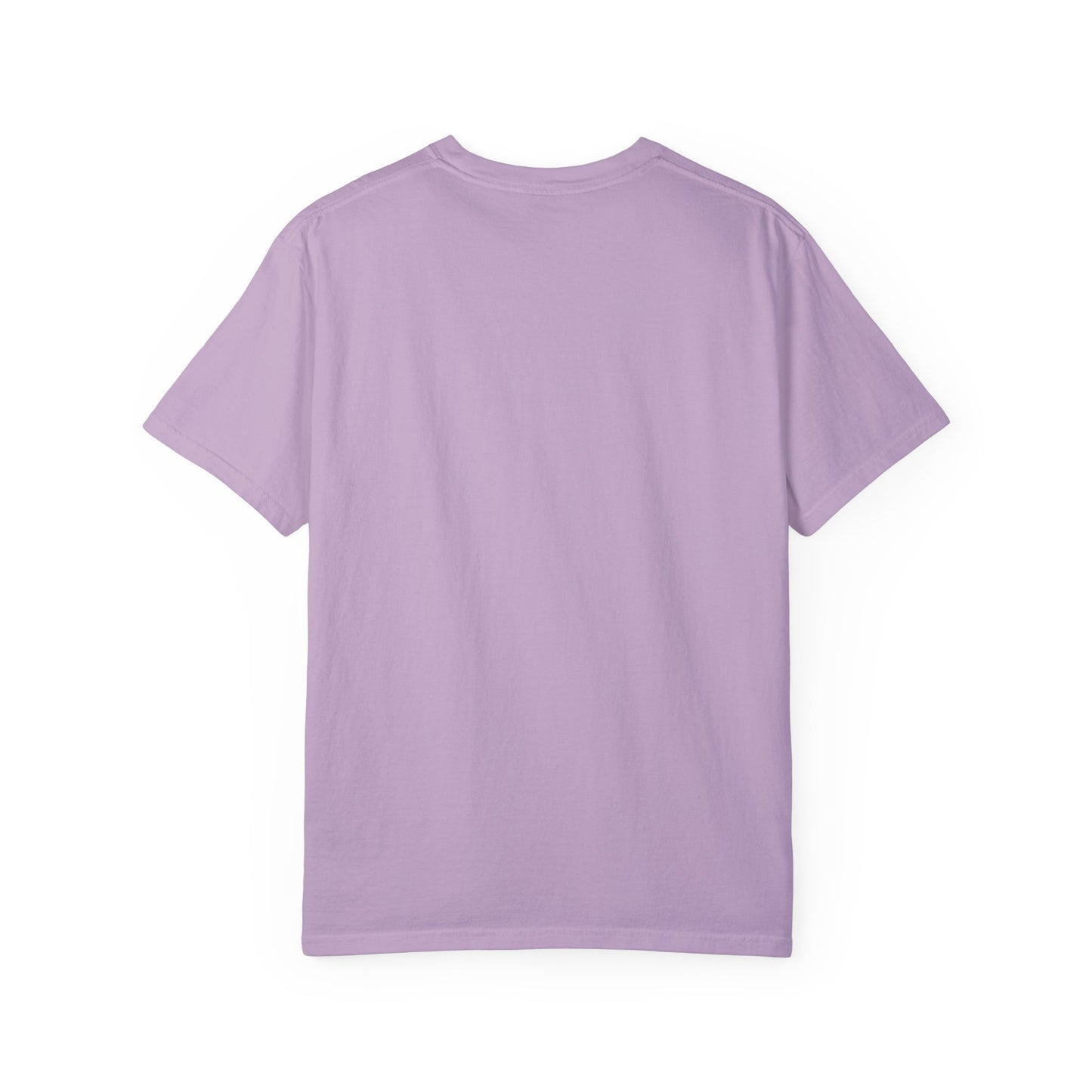 Unisex Garment-Dyed T-shirt - Journey of Heart - Train Tracks Coming out from Heart