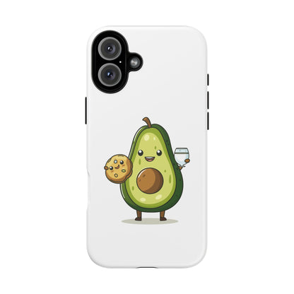Tough Cases with Cute avocado cartoon character for iPhone, Samsung, and Google case