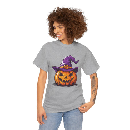 Pumpkin T-shirt - Halloween Tee - Unisex Heavy Cotton Tee - Spooky t-shirt