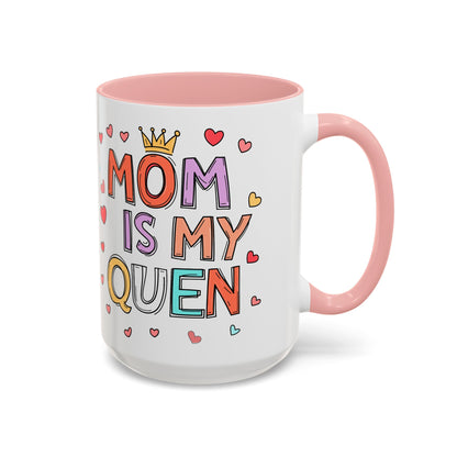 Queen Mom Accent Coffee Mug - Perfect Gift for Mother's Day - Birthday Gift