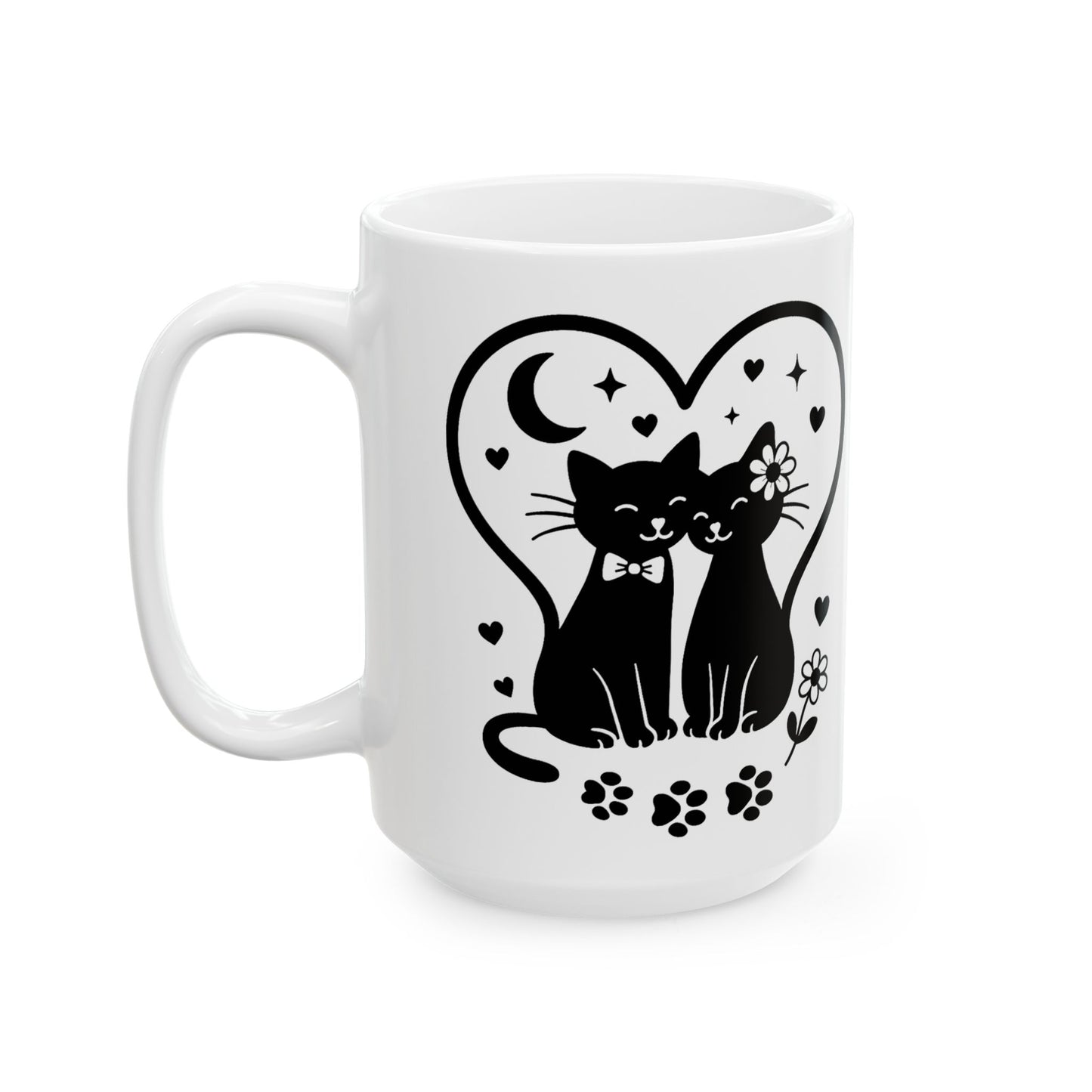 Cute Cat Lover Ceramic Mug - 11oz & 15oz - Perfect for Home & Office