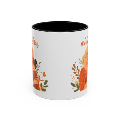Happy Mother's Day Accent Coffee Mug - 11oz & 15oz, Perfect Gift for Moms