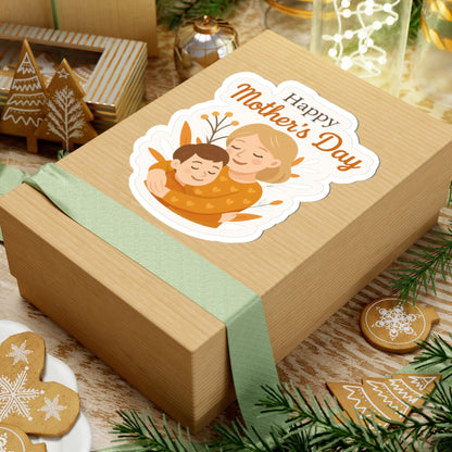 Happy Mother's Day Kiss-Cut Stickers - Perfect for Gifts and Celebrations