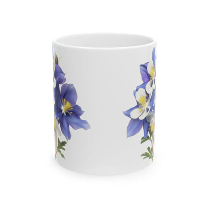 Aquilegias Ceramic Mug, (11oz, 15oz)