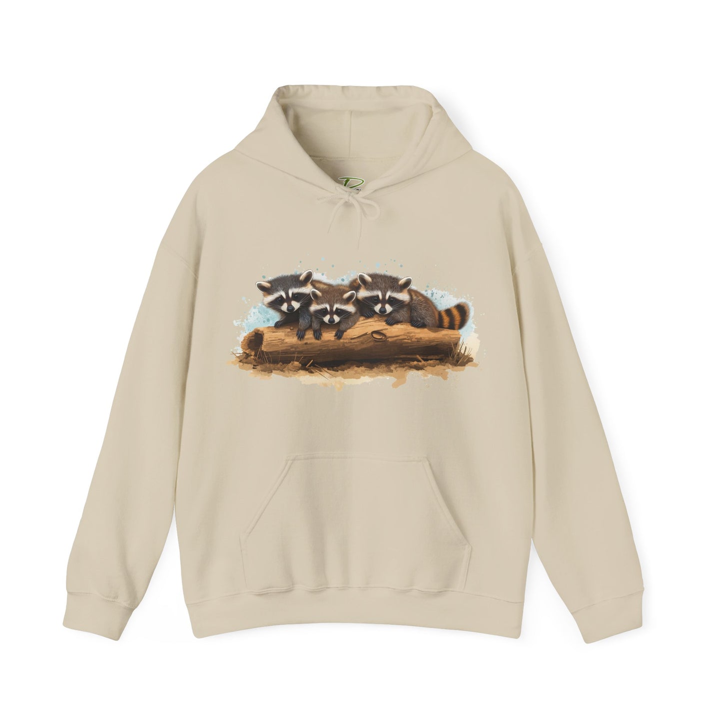 Cozy Raccoon Hooded Sweatshirt - Unisex Heavy Blend™- Raccoon in hoodie - Raccoon Hoodie with ears