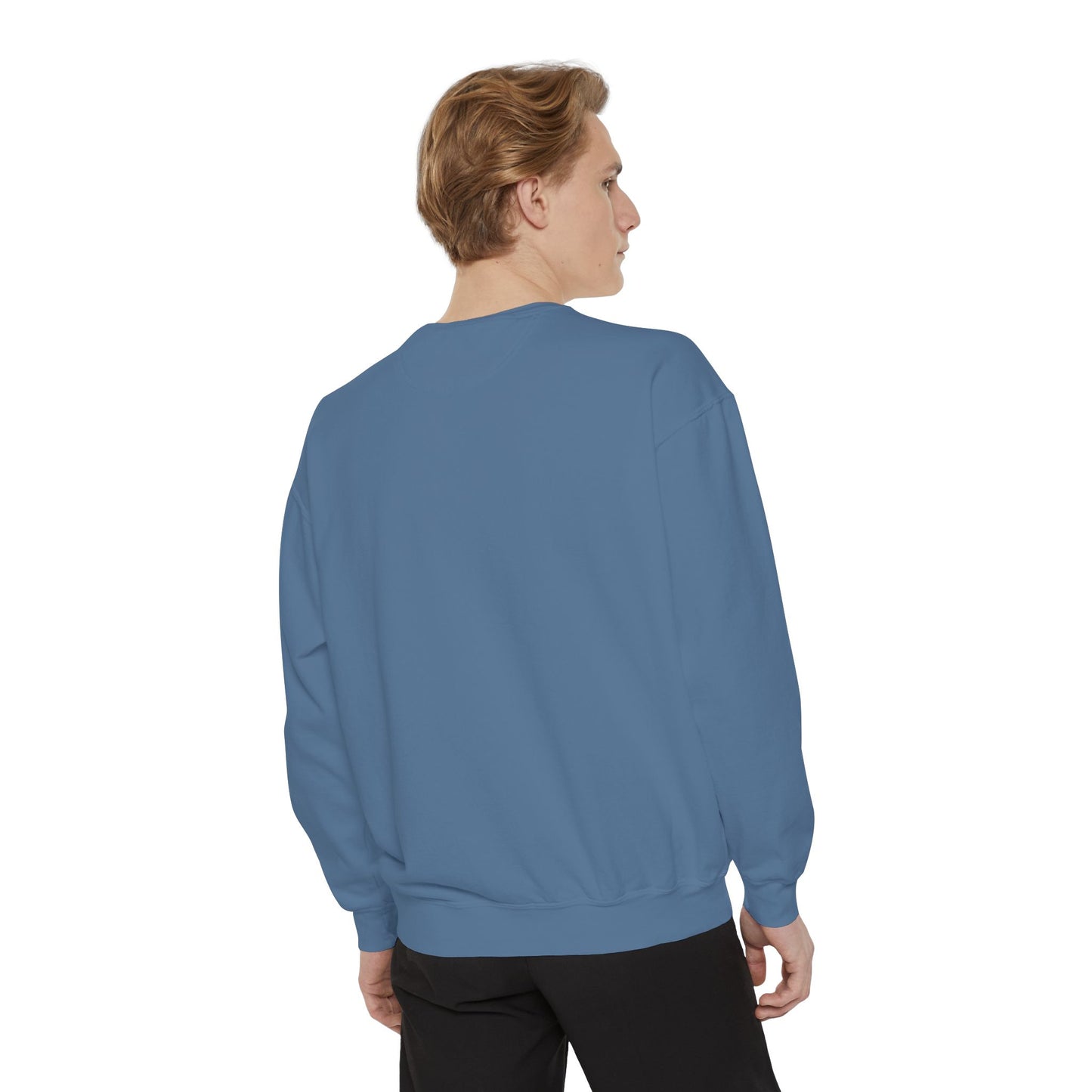 Men's Garment-Dyed Sweatshirt - Happy Vibes