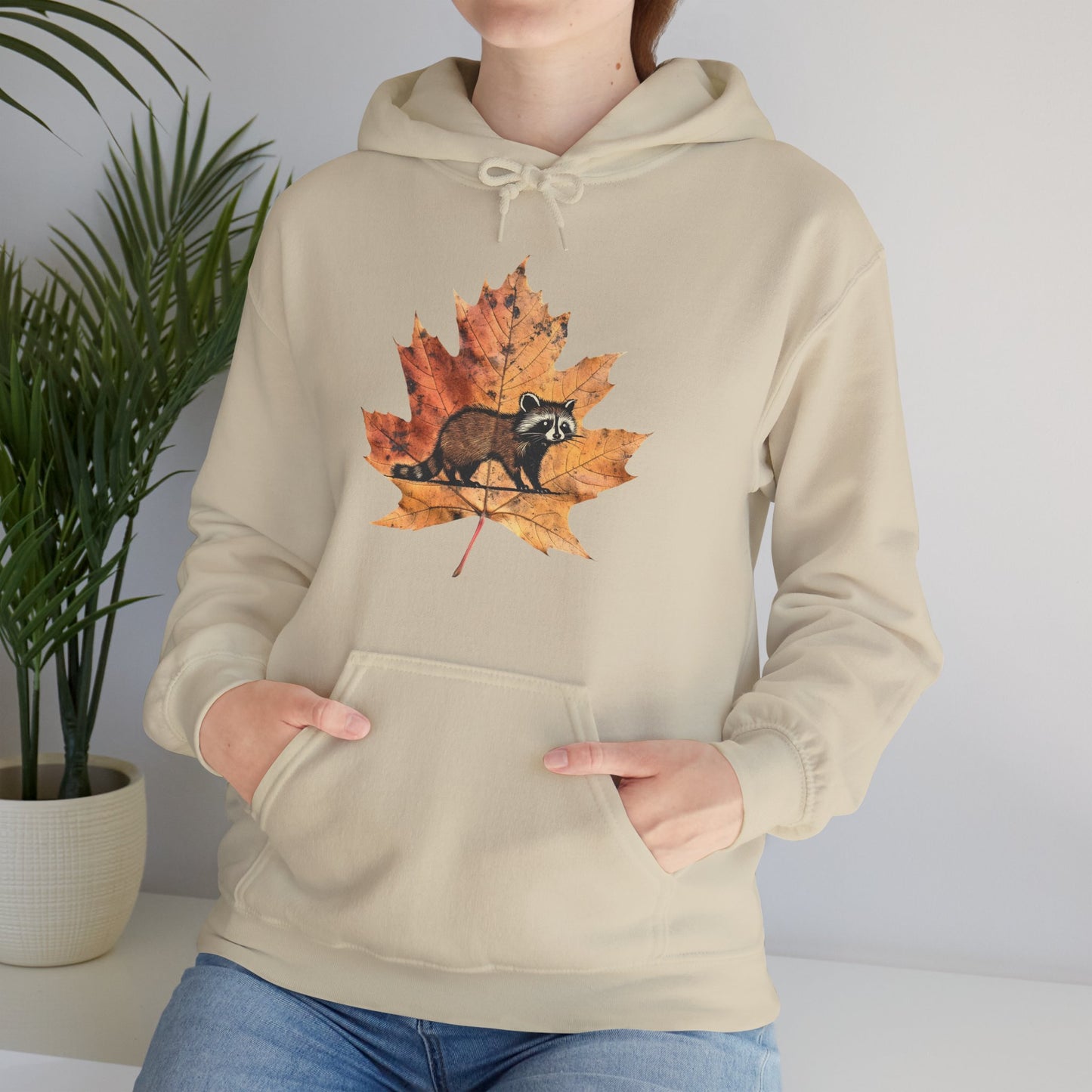 Raccoon Design Hoodie - Unisex Heavy Blend™ Hooded Sweatshirt