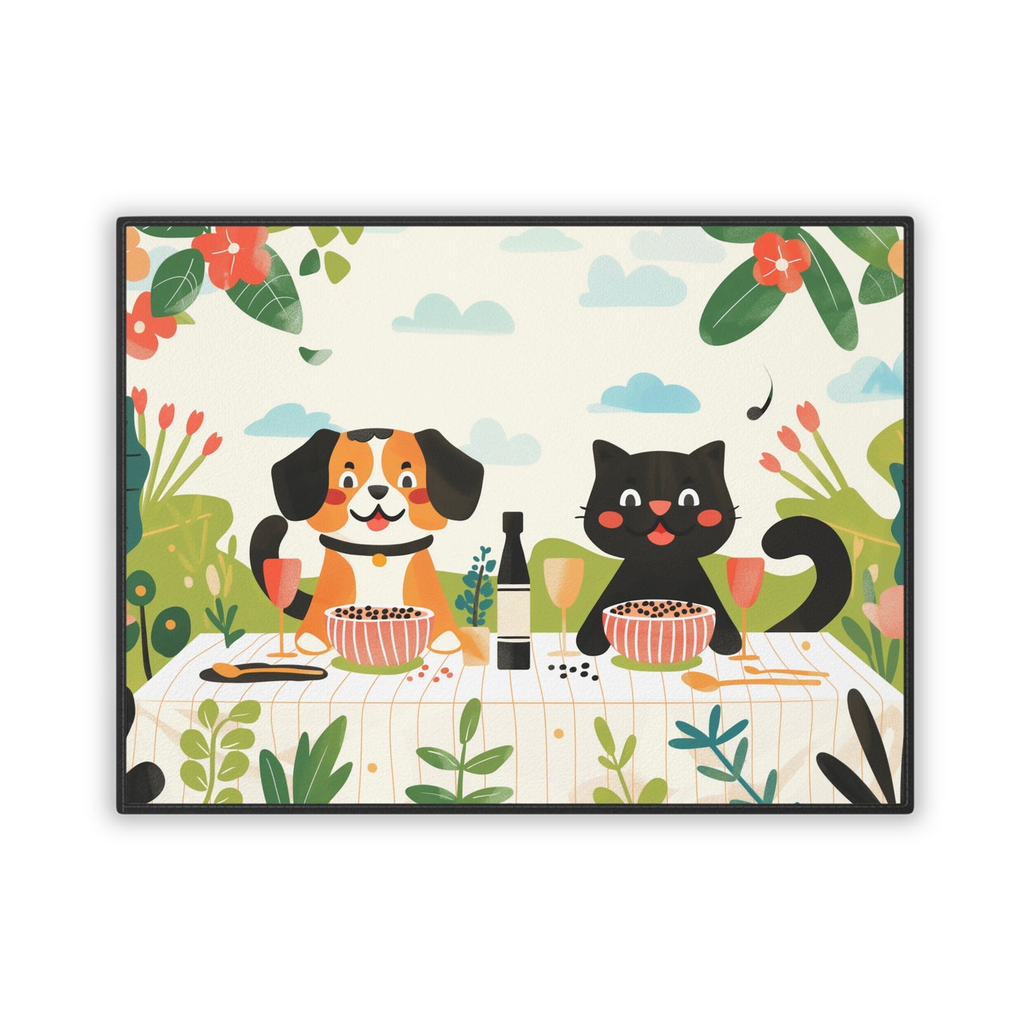 Cute Pet Mat for Dogs and Cats - 18" x 24" - Perfect for Pet Lovers!