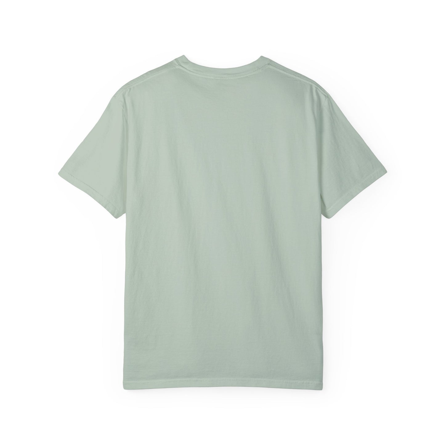 Unisex Garment-Dyed T-shirt - Journey of Heart - Train Tracks Coming out from Heart
