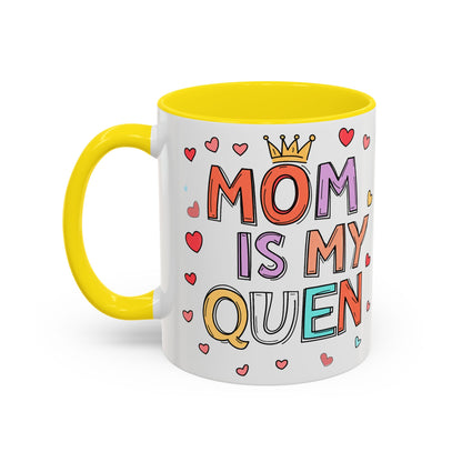 Queen Mom Accent Coffee Mug - Perfect Gift for Mother's Day - Birthday Gift