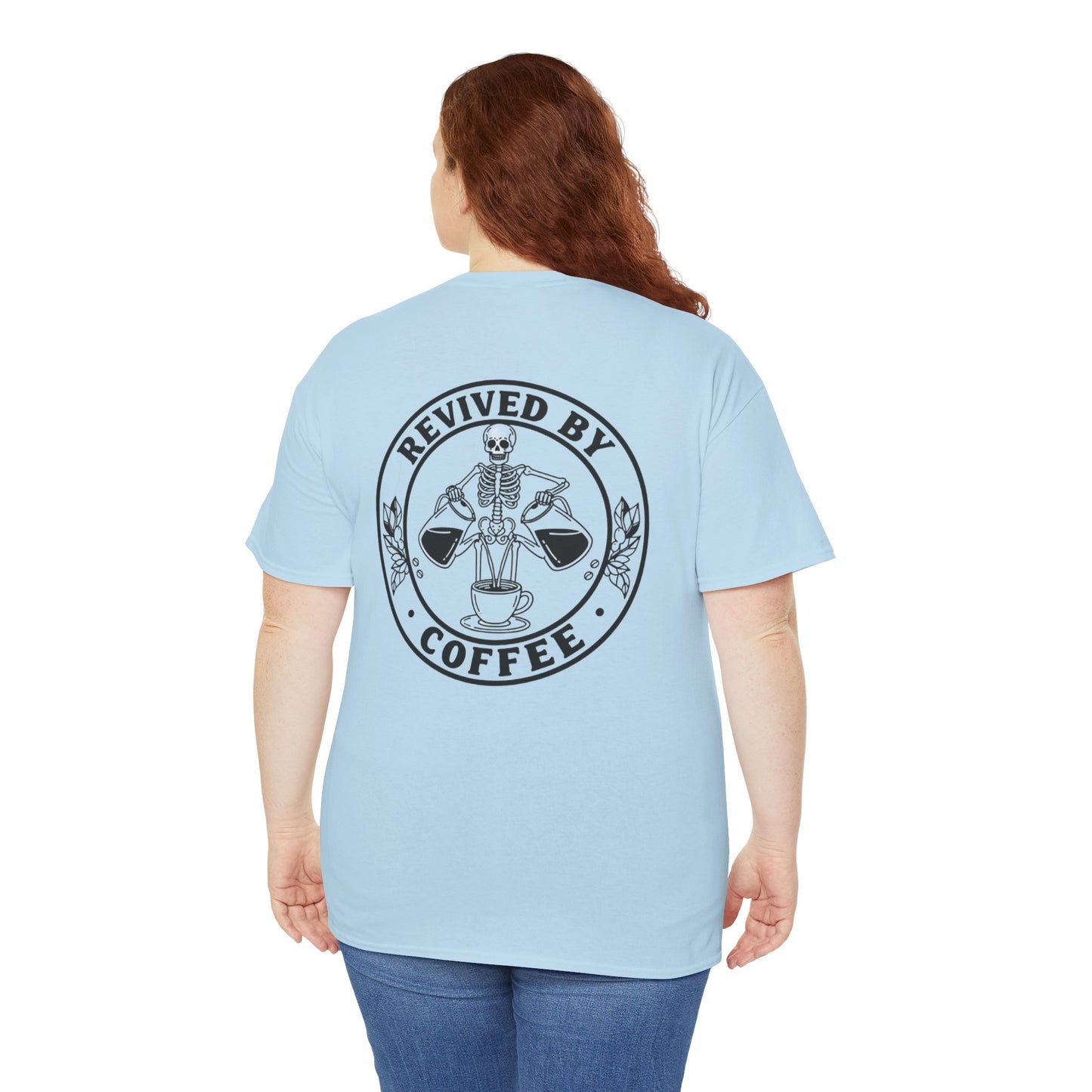 Revived by Coffee Unisex Heavy Cotton Tee - Perfect for Coffee Lovers