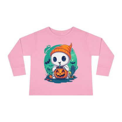 Toddler Long Sleeve Tee - Cute Halloween Design - Soft & Cozy Toddler Shirt