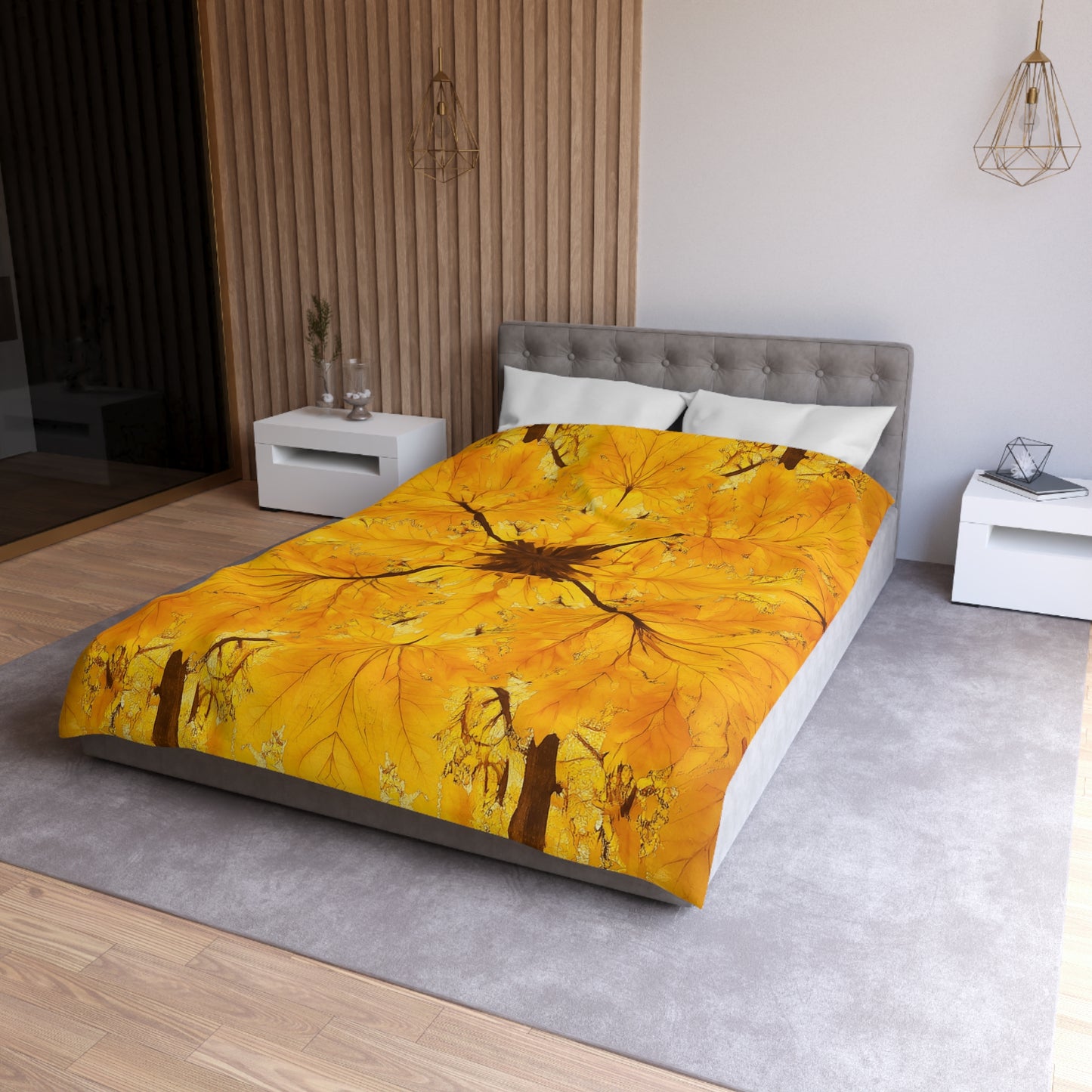 Autumn Leaf Microfiber Duvet Cover | Cozy Bedding for Fall Decor, Nature Lovers, Home Comfort, Gifts for Her, Seasonal Bedroom