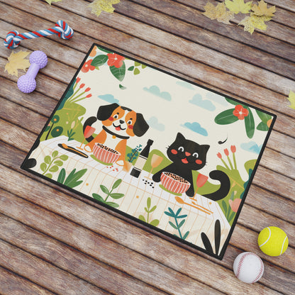 Cute Pet Mat for Dogs and Cats - 18" x 24" - Perfect for Pet Lovers!