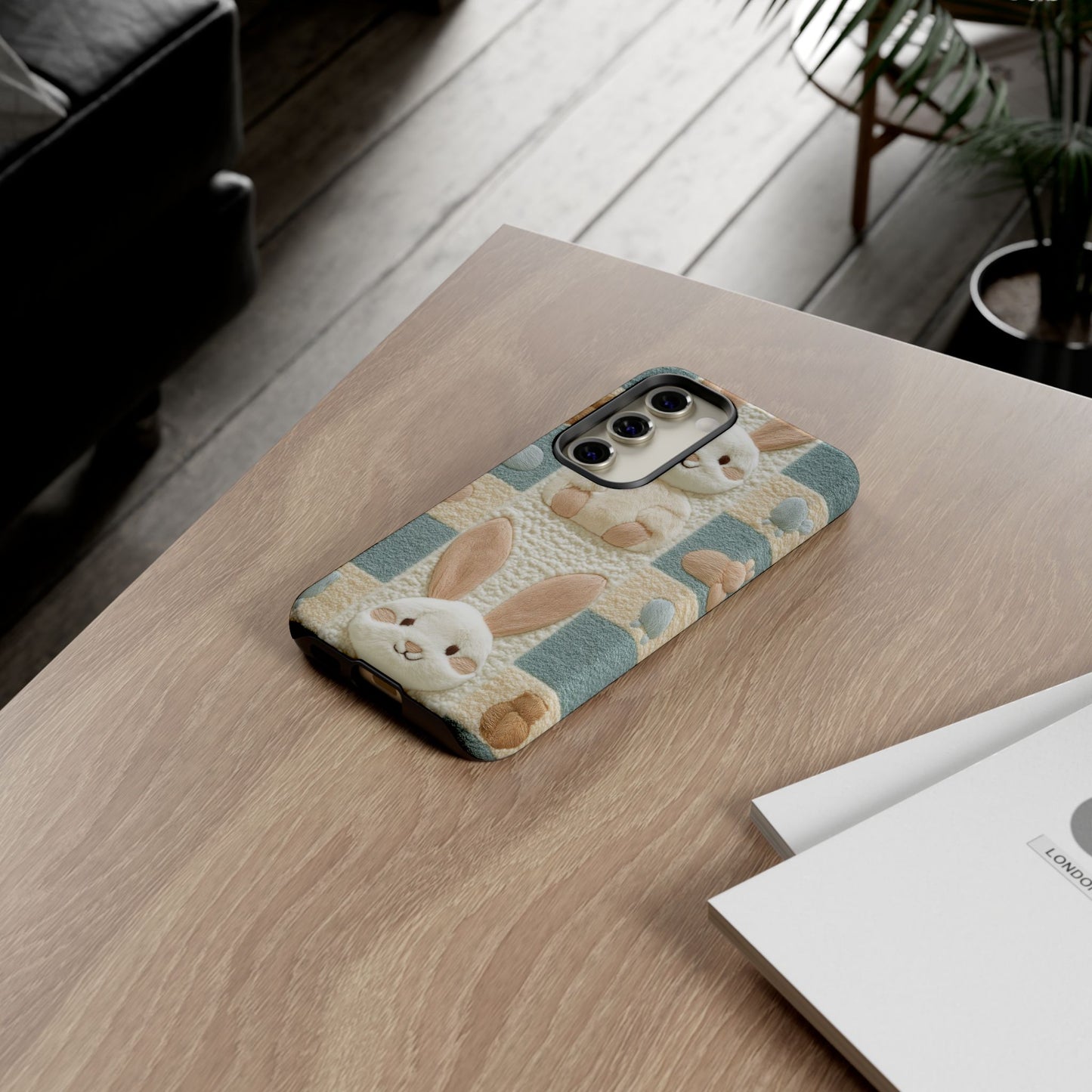Adorable Rabbits Phone Case – Cute & Durable Protection - iPhone, Samsung, and Google case