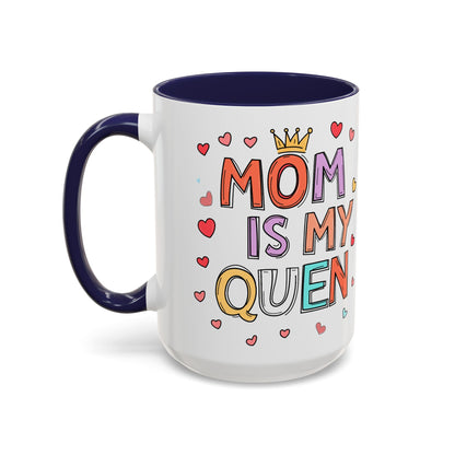 Queen Mom Accent Coffee Mug - Perfect Gift for Mother's Day - Birthday Gift