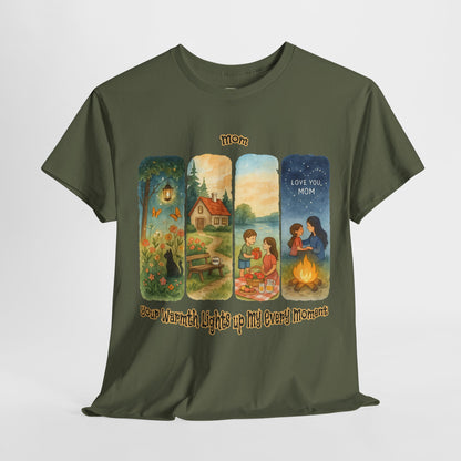 Mom Love Unisex Cotton Tee - Nostalgic & Heartwarming Gift for Mother's Day - Birthday Gift