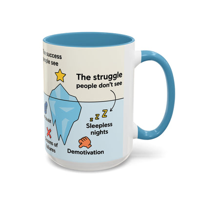 Motivational Coffee Mug - The Success People See, The Struggle Don’t See - Gift - Graduation Gift - Hardworking Professionals Gift
