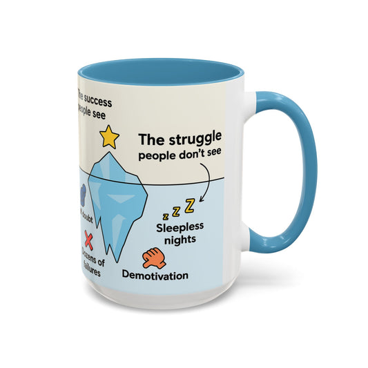 Motivational Coffee Mug - The Success People See, The Struggle Don’t See - Gift - Graduation Gift - Hardworking Professionals Gift